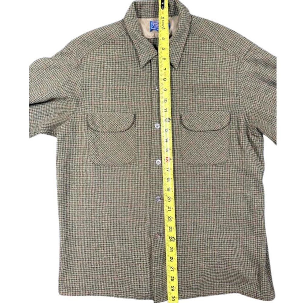 Vintage Pendleton Houndstooth Pattern Flannel XL - image 3